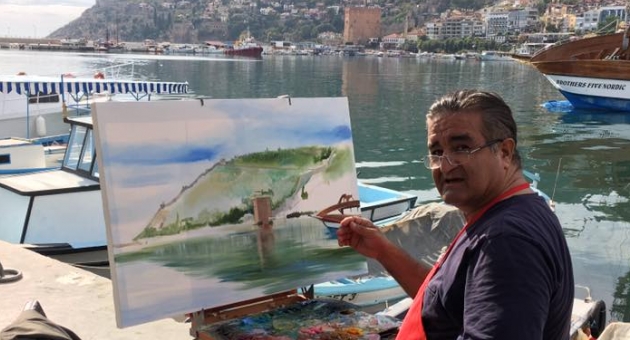 Azeri ressamın Alanya hayranlığı