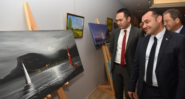 3. ALANYA ULUSLARARASI SANAT SERGİSİ AÇILDI