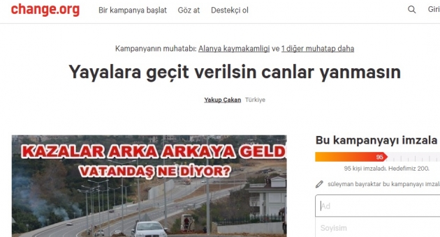 Üst Geçit İçin Dijital İmza Kampanyası Başladı