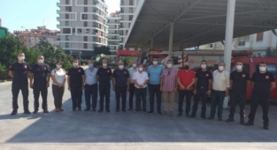 Alanya CHP’den İtfaiye Müdürü Çelik’e ziyaret