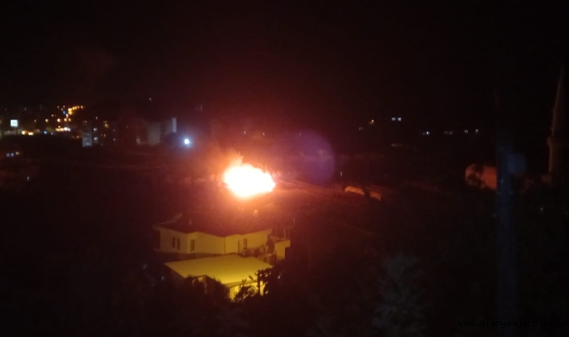 Alanya’da çalılık yangını korkuttu