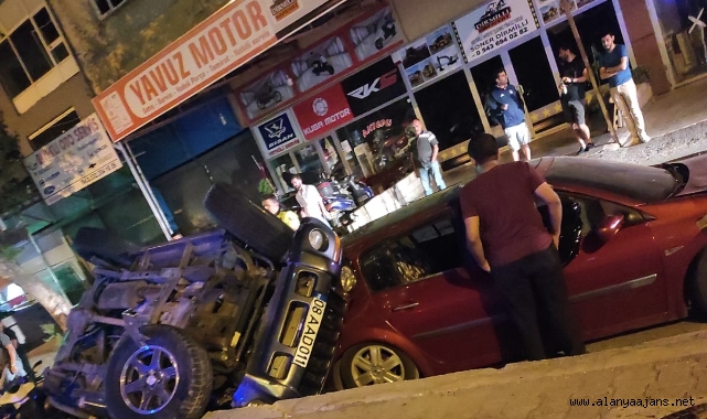Alanya'da korkutan kaza!