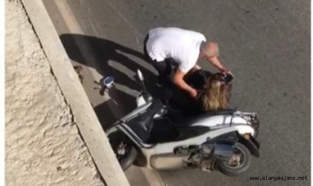 Alanya’da motosiklet kazası: 1 yaralı