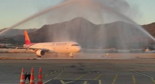 Alanya'nın en yeni misafiri 160 yolcusuyla geldi