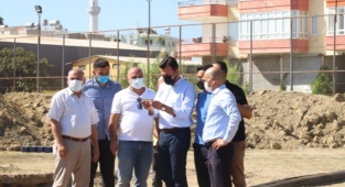 Başkan Toklu'dan Konaklı Spor Salonu’na inceleme