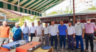 Başkan Yücel, Dim muhtarları ile bir araya geldi