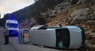 Gökbel Yaylası’nda kaza: 1 yaralı