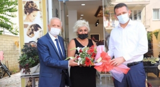 Kaymakam Ürkmezer’den kıdemli esnafa ziyaret