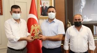 Türkdoğan ve Uysal'dan Rektör Kalan'a ziyareti