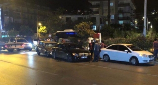 Alanya çevre yolunda zincirleme kaza!