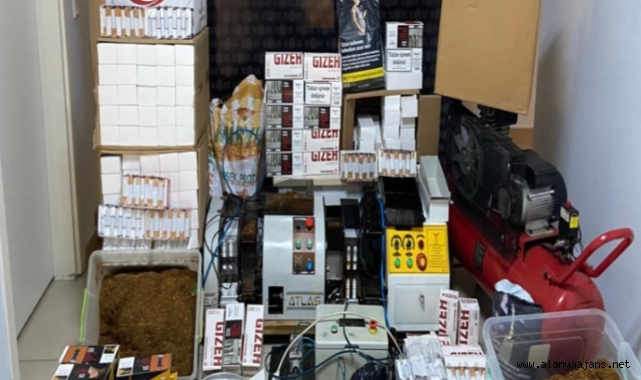 Alanya’da polisten makaron operasyonu