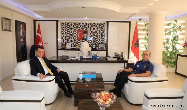 Kaymakam Ürkmezer’den Alanya Emniyet Müdürü Patat’a ziyaret