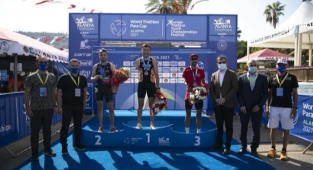 Paratriatlon Dünya Kupası Alanya'da yapıldı