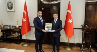 Rektör Kalan Cumhurbaşkanlığı Külliyesine gitti