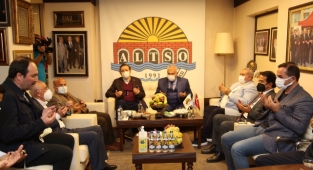 Rifat Hisarcıklıoğlu'ndan Başkan Şahin'e taziye ziyareti