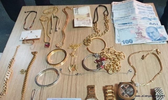 Alanya’da 110 bin TL’lik ziynet eşyası çalan 2 şüpheli Ankara’da yakalandı