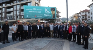 Alanya'da Atatürk resim sergisi ziyarete açıldı