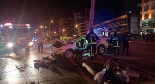 Alanya'da feci kaza: 2 yaralı