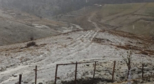 Alanya'nın yaylalarına ilk kar düştü