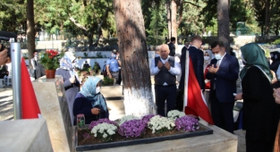 Alanya şehidini dualarla andı