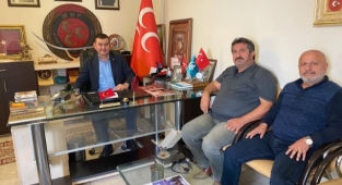 Muhtarlardan MHP Alanya'ya ziyaret