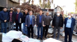 Alanya CHP heyeti sanayide esnaf ziyareti yaptı