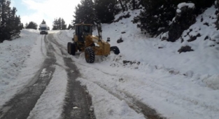 Alanya’da kardan kapanan yollar açılıyor