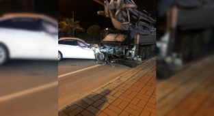 Alanya'da Rektör Kalan kaza geçirdi