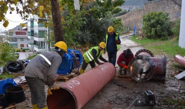 Alanya’daki içme suyu depoları yenileniyor