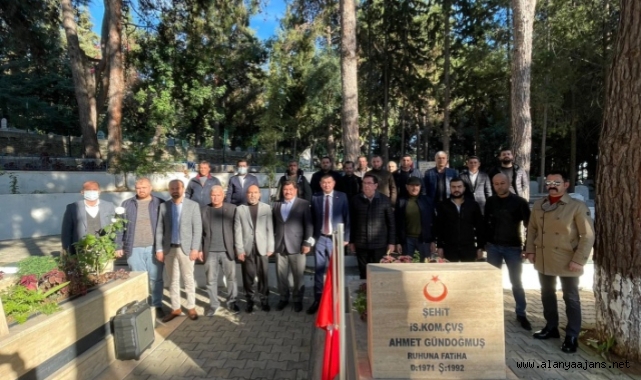 Alanya MHP şehitleri unutmadı