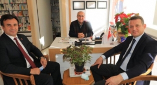 Alanya'ya okul kazandıran hayırseverler ziyaret edildi