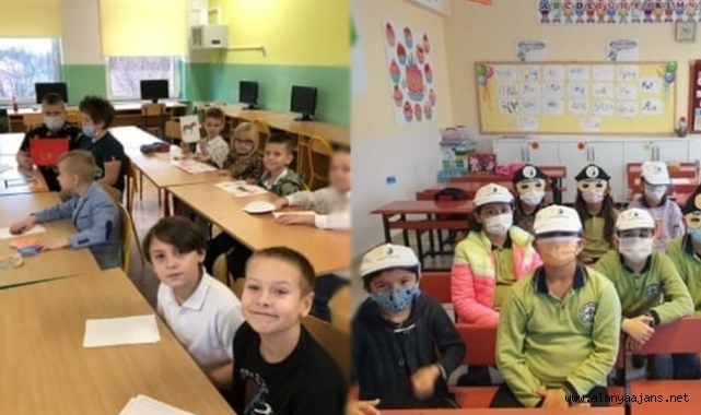 Alanyalı öğrenciler, Polonyalı öğrencilerle çevrimiçi buluştu