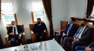 Yücel ve Türkdoğan'dan Sadir Durmaz'a taziye ziyareti