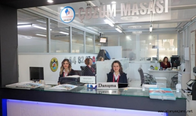 Alanya Belediyesi 56 bin 500 talep çözüme kavuşturdu