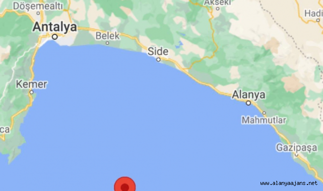 Alanya'da 5.3 şiddetinde deprem!