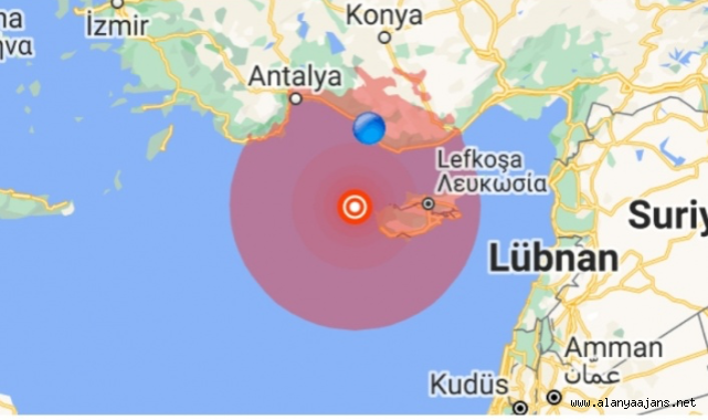 Alanya’da deprem!