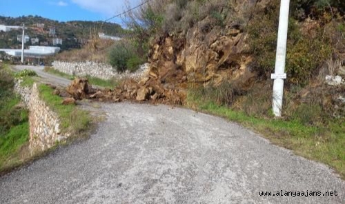 Alanya'da heyelan