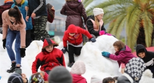 Alanya'da kar şenliği var