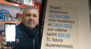 Alanya'da oda yöneticisinden fatura tepkisi