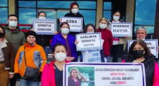 Alanya'da sağlıkçılar eylem yaptı