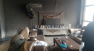 Alanya'da villa yangını!