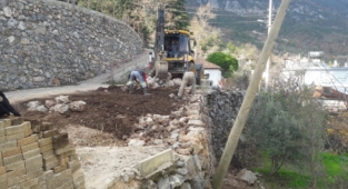 Alanya kırsalında yol bakım çalışmaları devam ediyor