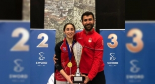 Alanyasporlu eskrimci Avrupa şampiyonu