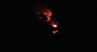 Gündoğmuş'ta açık unutulan soba bir evi küle çevirdi