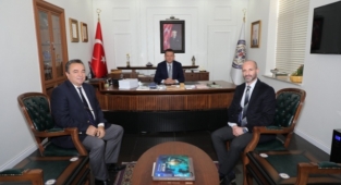 Kaymakam Ürkmezer, GZP Havalimanı heyetini ağırladı