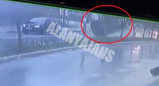 Alanya'da feci kaza!