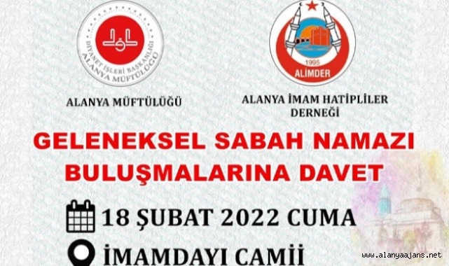 Alanyalılara sabah namazı daveti