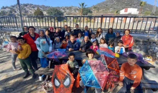 Alanya’da ‘Babam Yanımda, Uçurtmam Göklerde’ projesi tamamlandı