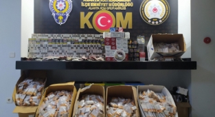 Alanya’da kaçak tütün ve makaron operasyonu
