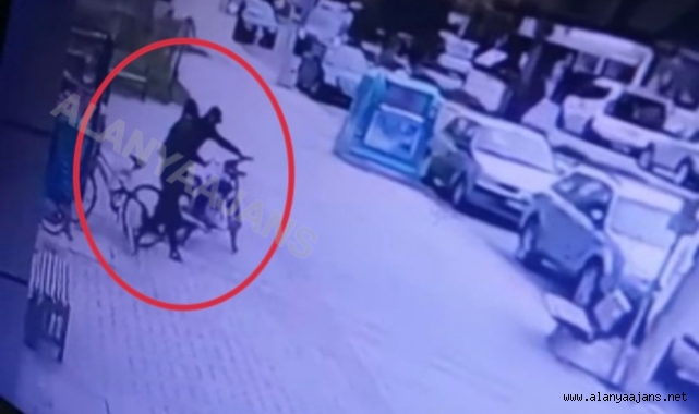 Alanya’da kimliği belirsiz gençler motosiklet çaldı